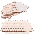 thumbnail image 1 of 50 piezas de manualidades de madera para pintar adornos colgantes de árbol de Navidad recortes de madera sin terminar Navidad (recortes de árboles), 1 of 3