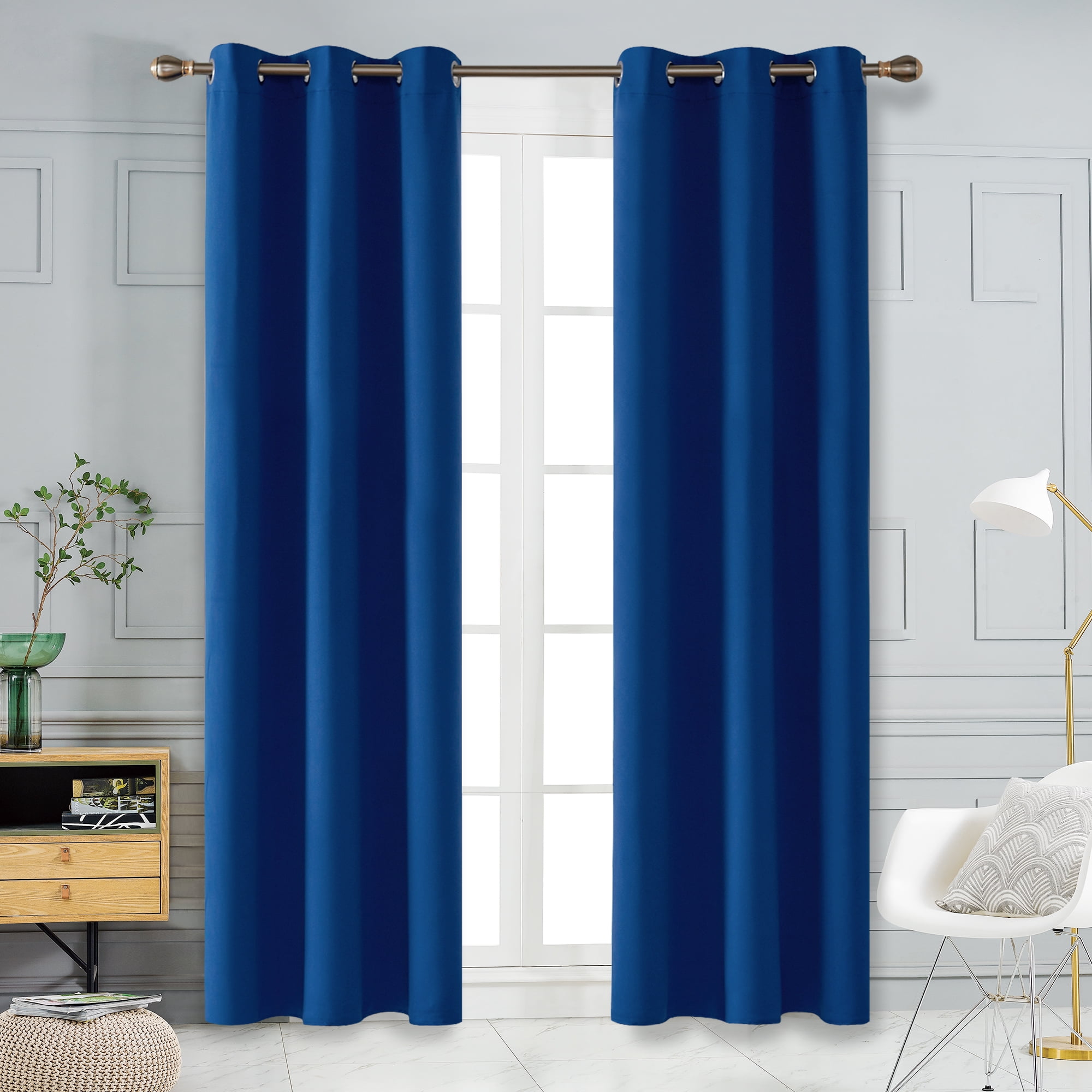 Deconovo Grommet Blackout Curtains 2 Panles Thermal Insulated Energy
