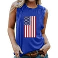 thumbnail image 2 of Wycnly Tank Top for Women Womens Workout Tops Loose Comfy Patriotic 4th of July Tops Cute Independence Day Graphics Sleeveless Shirts Girls Sleeveless Shirt, 2 of 4