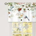 thumbnail image 4 of Spring Floral Curtain Valance for Window Treatments Red Flower Botanical Rod Pocket Kitchen Treatment Plant Colorful Wildflower Window Drapes for Bathroom Bedroom Living Room (52x18 Inch), 4 of 5