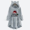 thumbnail image 1 of Qertyioot Chandail en Molleton d'Hiver pour Femmes Imprimé de Noël, Manches Longues Décontracté Col Rond Mode Chandail, 1 of 5