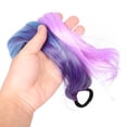 thumbnail image 4 of Extensión de cola de caballo de color, larga, lacia, de 27 pulgadas, trenza sintética, postizo, extensión de cola de caballo trenzada larga para niñas y mujeres, 4 of 7