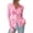 Pink Floral, variant on Women Button Down Floral Shirts Fall Trendy Long Sleeve V Neck Ruched Fitted Mesh Blouse Tops Date Outfits