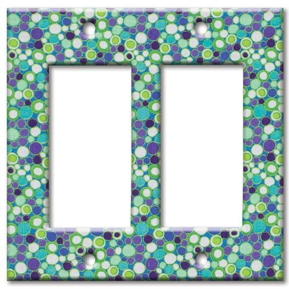 Double Gang Rocker OVERSIZE Wall Plate - Purple Rain