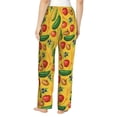 thumbnail image 3 of Xecao Colorful Vegetables Women's Straight Lounge Pajama Pants: The Epitome of Relaxed Sleepwear, 3 of 9