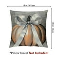 thumbnail image 4 of Fall Pillow Covers Decoration,Gray Blue Buffalo Plaid Farmhouse Bow Pumpkin Thanksgiving Fall Throw Pillows Cushion Case Couch Decor for Autumn Home Outdoor Decorations, 4 of 8