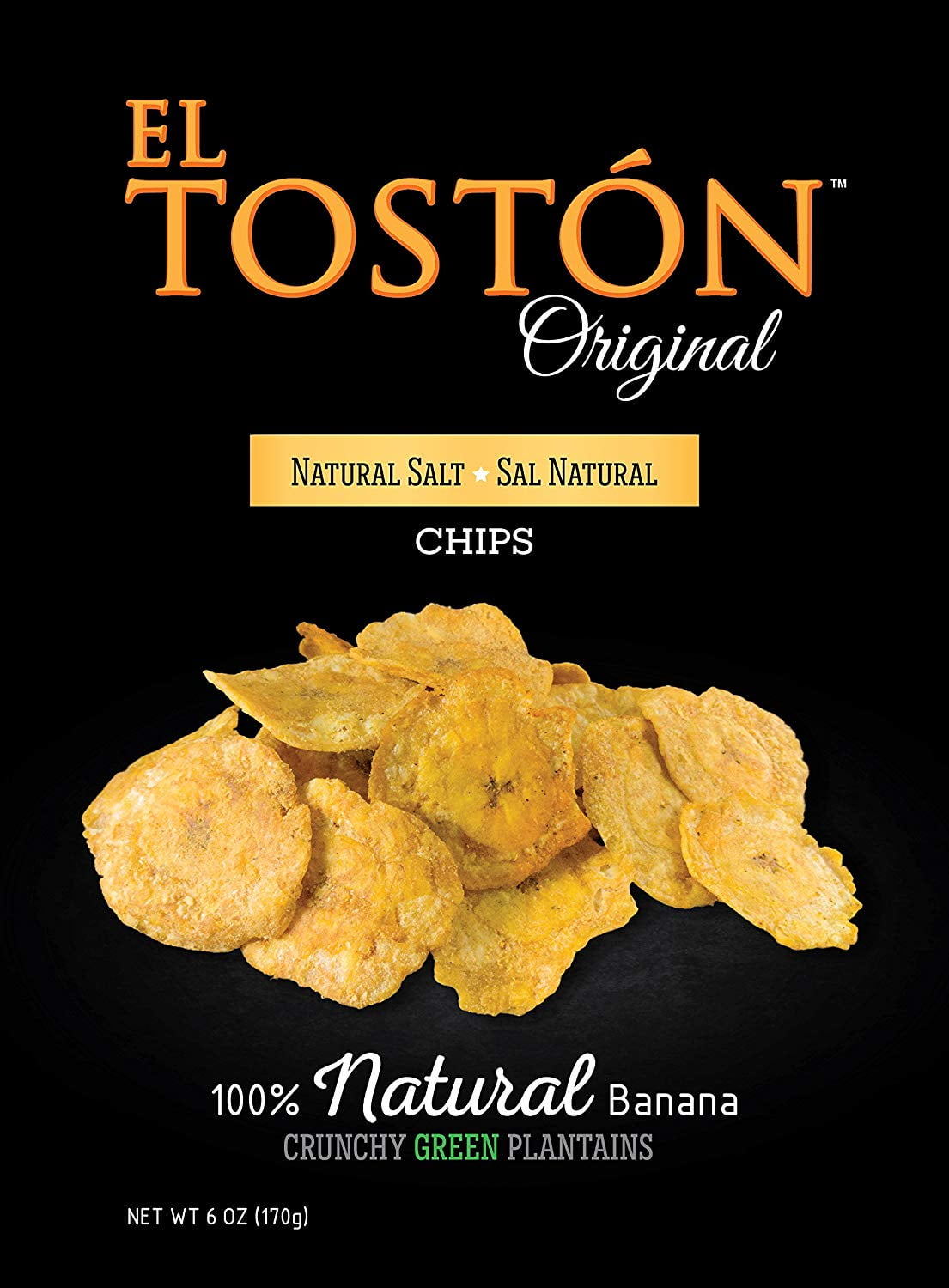 El Toston Natural Crunchy Green Plantains Banana Chips (NATURAL SALT