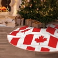 thumbnail image 5 of Haiem Canada Pattern Christmas Tree Skirt Merry Christmas Party Christmas Tree Decoration,New Year Decorations-30", 5 of 6