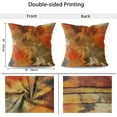 thumbnail image 6 of Burnt Orange Pillow Covers Set of 2 Abstract Grey Orange Waterproof Outdoor Throw Pillow Cover Soft Modern Accent Decorative Couch Cushion Cover for Bed Living Room Chair Sofa Pillow Cases 20x20 Inch, 6 of 6