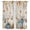 Brown Blue, variant on Blue White Pumpkins Fall Tier Curtains 36 Inch Length, Thanksgiving Maple Leaves Cafe Short Curtains for Bathroom Over Sink, Small Kitchen Curtain Light Filtering Tiered Drapes 2 Panels 27.5"Wx36"L