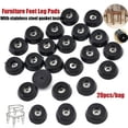 thumbnail image 4 of 20Pcs Rubber Table Chair Furniture Feet Leg Pads Tile Floor Protectors, 4 of 6