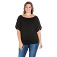 thumbnail image 6 of Plus Size Short Sleeve Dolman Style Top, 6 of 10