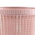 thumbnail image 4 of Bolsa para tirar, bote de basura, ratán de imitación, cubo de basura de plástico redondo, cesta de almacenamiento de basura sin cubierta para el hogar, color rosa L, 4 of 6