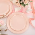 thumbnail image 3 of 60PCS Pink Plastic Plates Disposable - Heavy Duty Pink Plates for Party - Include 30Pieces 10.25inch for Dinner and 30Pieces 7.5inch for Dessert Salad, 3 of 7