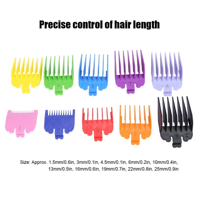 Guide Comb Set Attachment Clipper Spare Parts Colorful Trimmer Comb Hair
