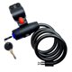 thumbnail image 2 of Wosthever Candado antirrobo para bicicleta, bobina de Cable de bucle de seguridad de acero inoxidable con llave, accesorios para bicicleta Ciclismo, 2 of 6