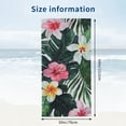 thumbnail image 3 of tropical palm leaf towel for bathroom use, absorbent kitchen towel, spring flower ultra-fine fiber bath towel, tableware, fingertip towel, guest bar, gym, spa 30*60in, 3 of 8