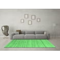 thumbnail image 3 of Ahgly Company Indoor Square Solid Emerald Green Modern Area Rugs, 4' Square, 3 of 4