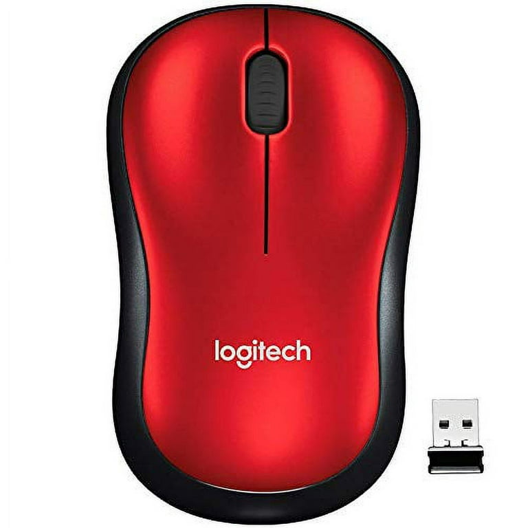 Souris Logitech PC sans fil M185 USB - Rouge - M185 ROUGE