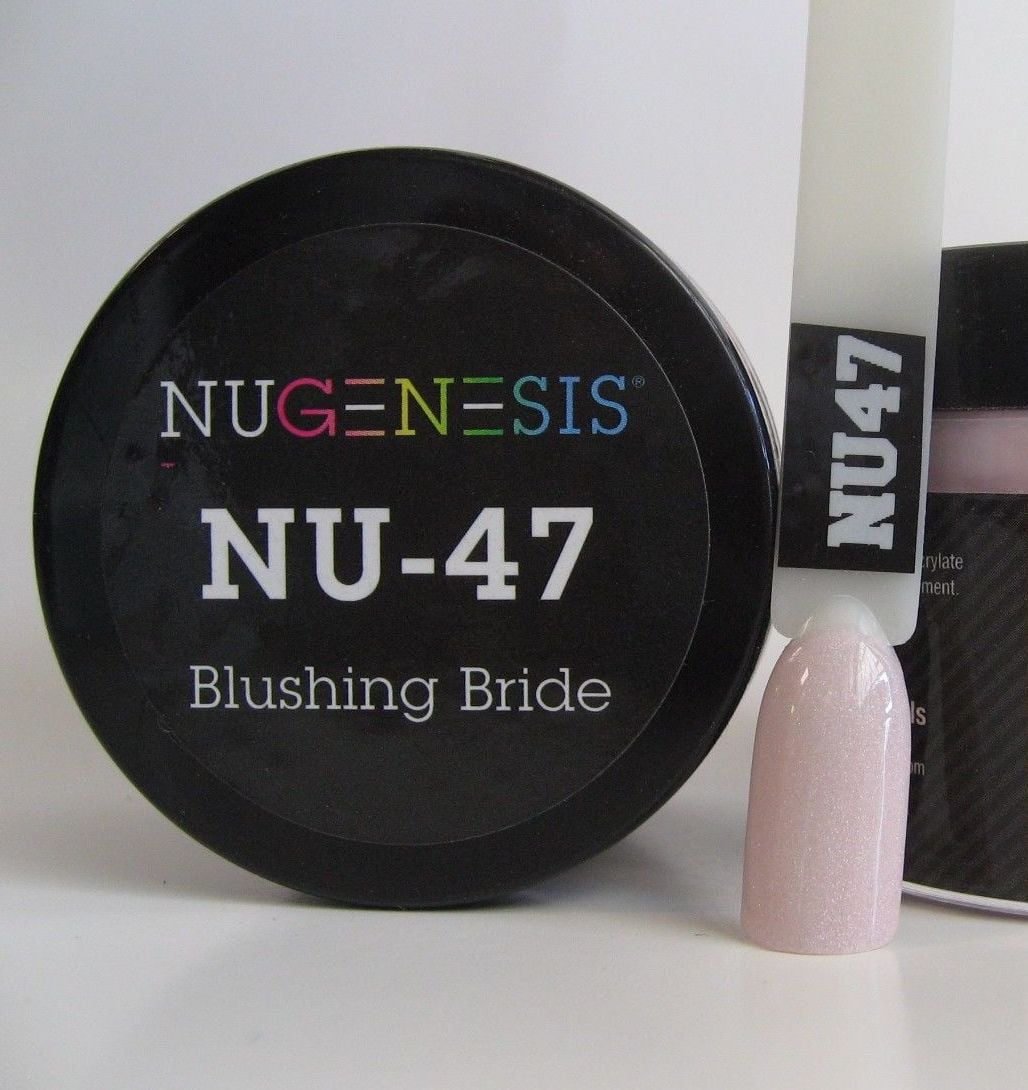 NUGENESIS Nail Color Dip Dipping Powder 1.5oz/43g jar NU47 Blushing