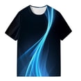thumbnail image 5 of Men'S T-Shirt Short Sleeve Printed Summer Round Neck Top Trend Casual SweatshirtL, 5 of 5