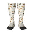 thumbnail image 1 of JUNZAN Dogs Funny Pets Pattern Fun Novelty Knee Warmer High Socks, 1 of 6