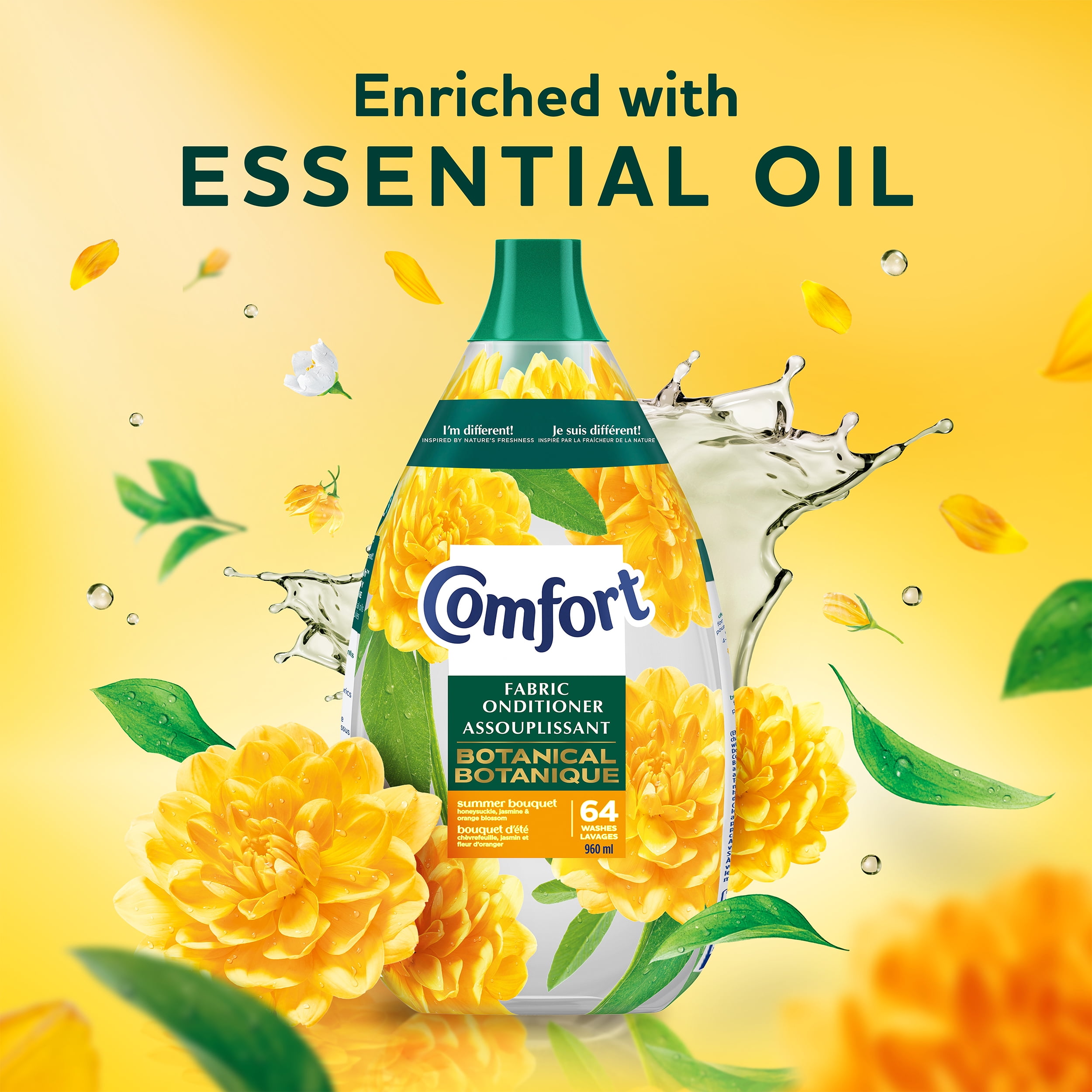 Comfort Fabric Conditioner Summer Bouquet 64W 960ml, COMFORT SUMBQT 960ML