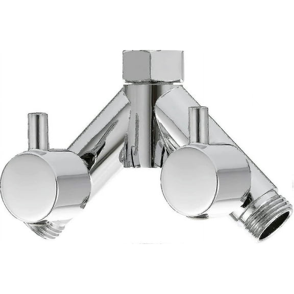 Brass Diverter Valve Shower Shut-off Valve 2-way Y Splitter 1/2 Inch For Shower Hose And Shower Head Chrome