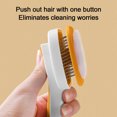 thumbnail image 4 of Pet Grooming Brush for Dogs & Cats Self-Cleaning Slicker Brush with Bristles Gentle Massage & Deshedding Tool for Short/Long Hair Includes Hair Release Button 7.09" x 3.94", 4 of 6