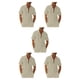thumbnail image 3 of Camisa Qarigey para hombres con botones Verano Fiesta en la piscina Playa Slim Fit Caqui XL Type2 NO2, 3 of 6