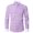Purple, variant on WREESH Men's Fashion Button Down Shirts Long Sleeve Striped Turndown Collar Business Top Black