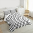 thumbnail image 3 of Homewish Gray Plaid Bedding Comforter Set, Geometric Buffalo Grid Twin Comforter Sets, Cute Checkered Bedding Set, Lightweight Room Decor, 3 of 8