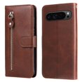 thumbnail image 1 of Estuche de Cuero PU con Cierre para Google Pixel 9 PRO 5G , Funda Protectora con Billetera y Correa, 1 of 6