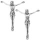 thumbnail image 2 of Diy Jesus Figurine Diy Crucifix Wall Cross Jesus Statue Home Use Silver 5.40X4.00X1.00CM Church Decoration 2Pack, 2 of 4