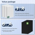 thumbnail image 3 of HPA300 HEPA Filter Replacement for Honeywell HPA300, HPA300VP, HPA304, HPA3300, HPA5300, HPA8350 Series Air Purifiers, Replace \u200eHRF-R3 & HRF-A300 (3pcs HEPA Filters R + 6pcs Carbon Pre-Filters A), 3 of 8