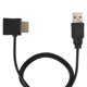 thumbnail image 1 of 2PCS USB 2.0 Adaptador de cable de cargador macho HDMI macho a hembra 50 cm con cable de alimentación auxiliar, 1 of 8