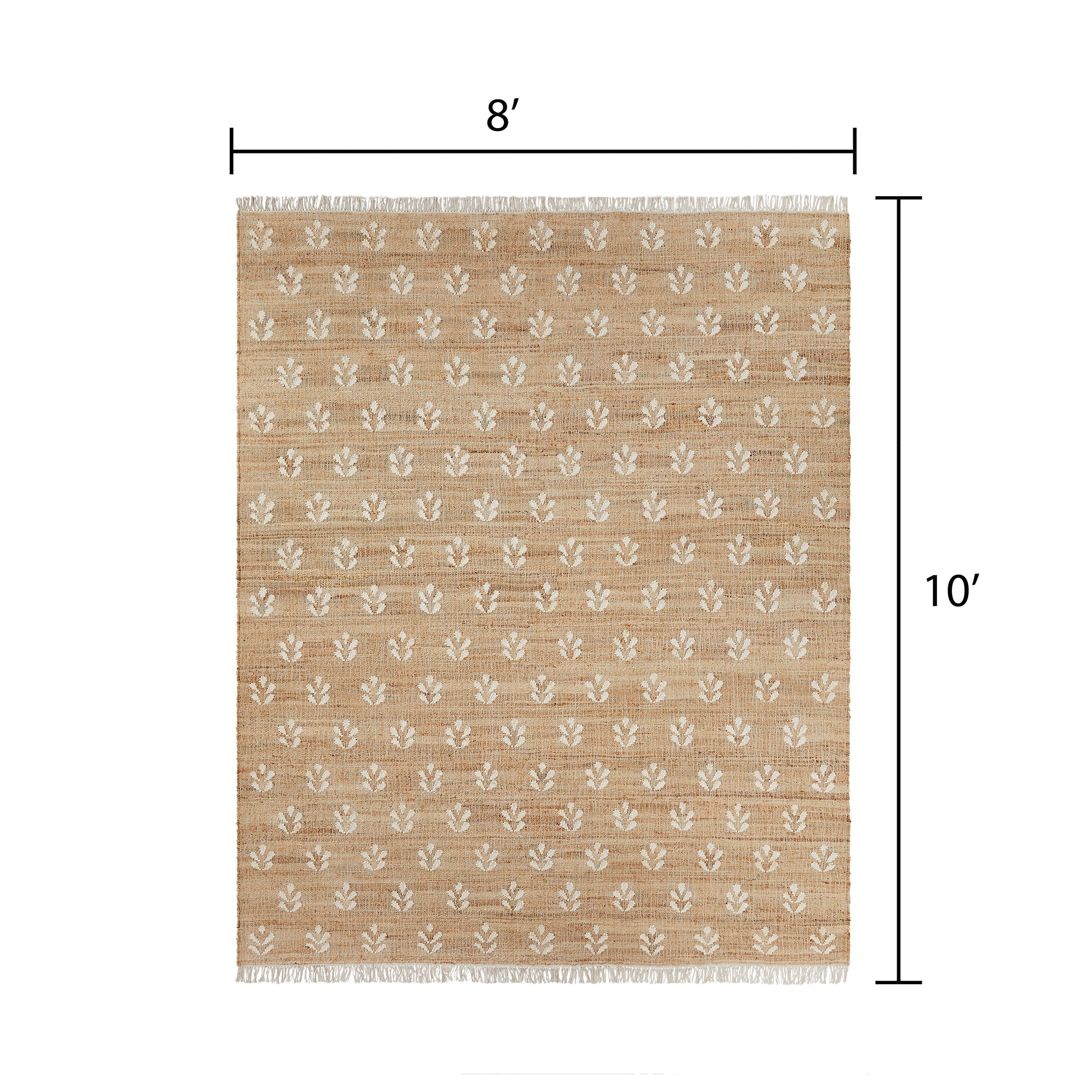 (2 pack) Better Homes & Gardens Floral Jute 8 x 10 Rug by Dave & Jenny Marrs  (图3) (2 pack) Better Homes & Gardens Floral Jute 8 x 10 Rug by Dave & Jenny Marrs  (图3)