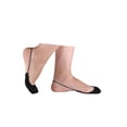 thumbnail image 3 of Medias medias para mujer, calcetines invisibles con cordón trasero sin talón, 10 pares Negro M, 3 of 6