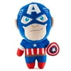 kidrobot plush toy marvel phunny plush - captain america - 8"