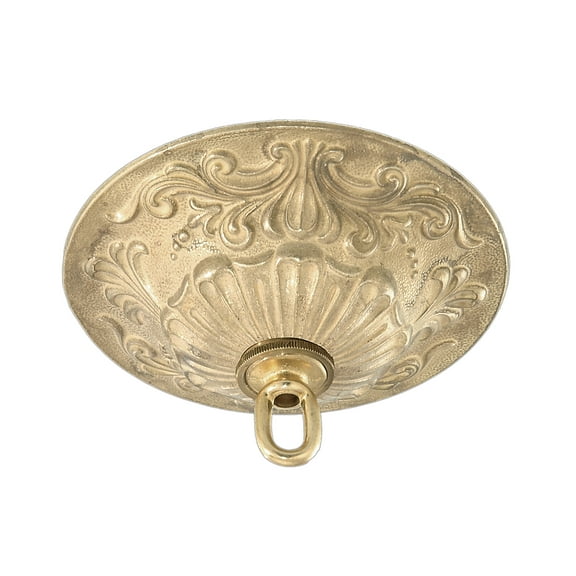 B&P Lamp® Heavy, Antique Style Cast Brass Canopy Kit, 5 1/2" Dia.