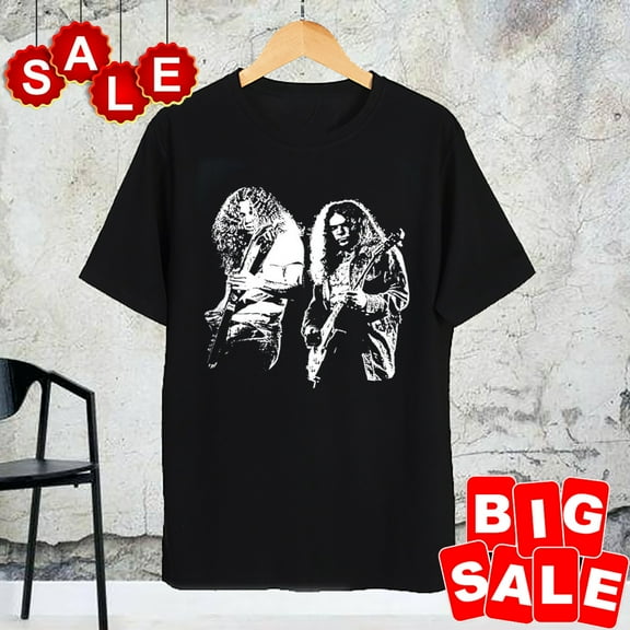 Gary Rossington Allen Collins Short Sleeve Cotton Black All Size Shirt FA630