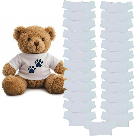 Teddy Get Ready Stuffed Animal T-Shirt, 25 pcs.