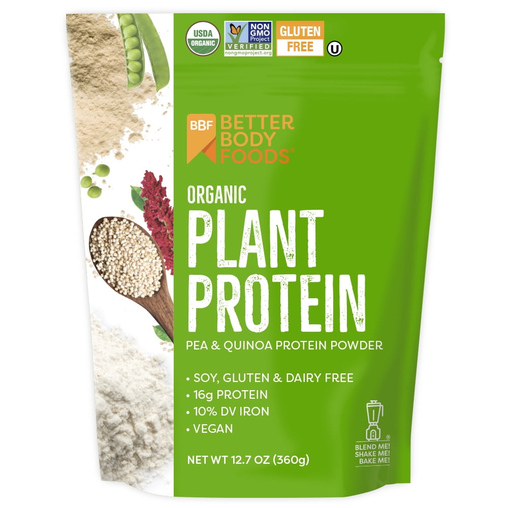 Betterbody Foods Organic Plant Protein Powder Unflavored 15g