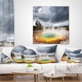 thumbnail image 4 of Designart Fantastic Morning Glory Pool - Landscape Printed Throw Pillow - 12x20, 4 of 5