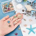 thumbnail image 6 of 60pcs 15 Styles Starfish Charms Enamel Shell Pendants Metal Spiral Shell Charms Ocean Seashell Dangle Charms Beads for DIY Making, 6 of 6