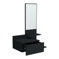 thumbnail image 4 of Miekor Furniture Floating Hallway Cabinet Lowell, Living Room, Black 70638, 4 of 9