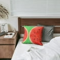 thumbnail image 5 of Yakuyir Green Summer Watermelon Throw Pillow Covers 18x18 Set 1 Sweet Farmhouse Boho Modern Decor Cute Watermelons Red Fruit Pillows Accents Outdoor Sofa Couch Cases Cushion Home Decorations, 5 of 5