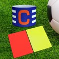 thumbnail image 3 of Tarjeta de brazalete de capitán, juego de fútbol y árbitro, color brillante para árbitro, 3 of 9