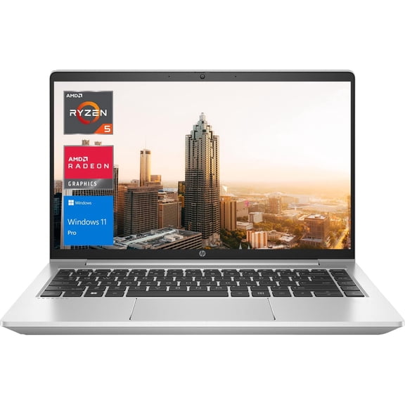 Restored HP ProBook 445 G9 Business Laptop 14" FHD Non-Touch Display AMD Ryzen 5 5625U Processor 32GB RAM 512GB SSD IR Camera Backlit Keyboard Wi-Fi Windows 11 Pro Silver