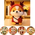 thumbnail image 3 of Ardilla de dibujos animados de peluche de juguete para niños y adultos, lindo, exquisito, suave, muñeco de peluche, decoración del hogar, rojo, 3 of 10